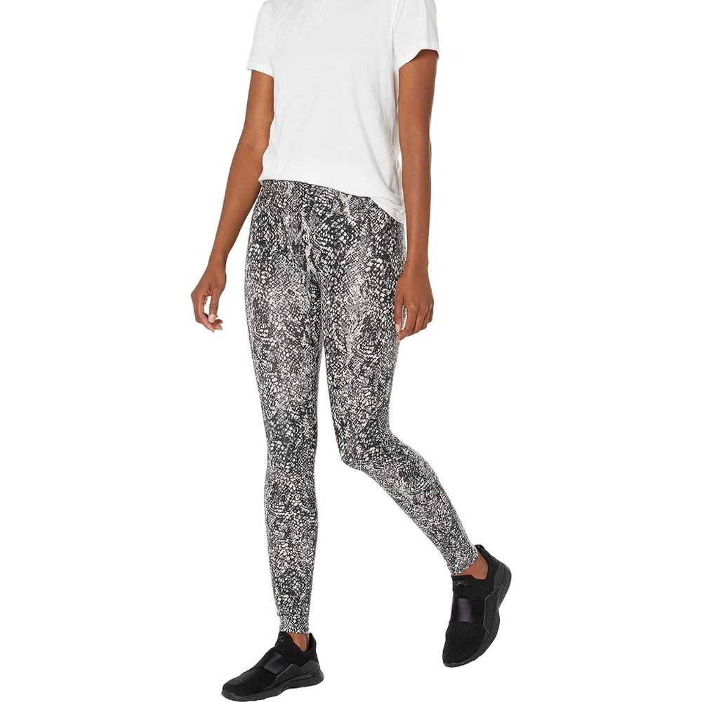 NWT SPANX GREY SNAKE SHINE LEGGINGS - M